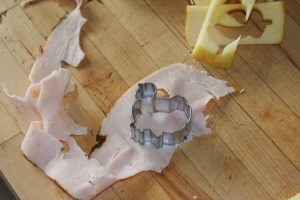 cookie cutters meat pieces