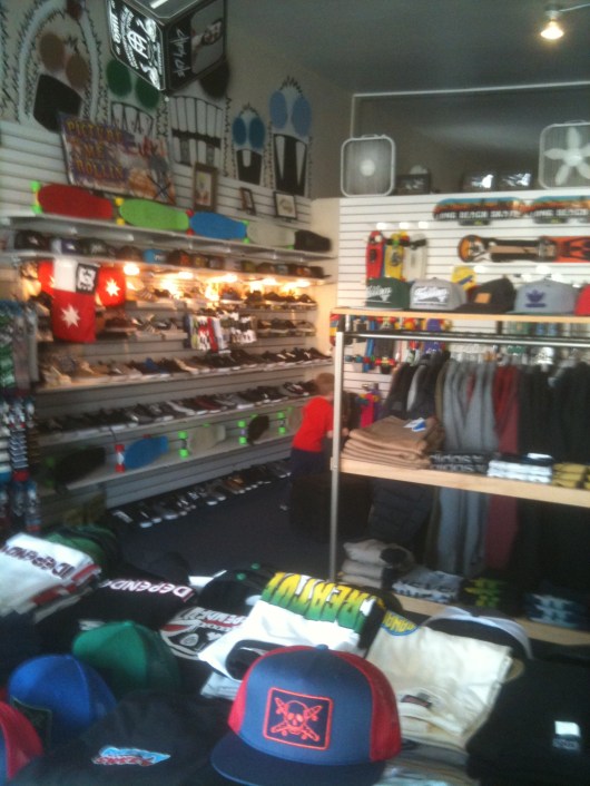 Long Beach Skate's larger retail space at the corner of 7th Street and Obispo Ave.