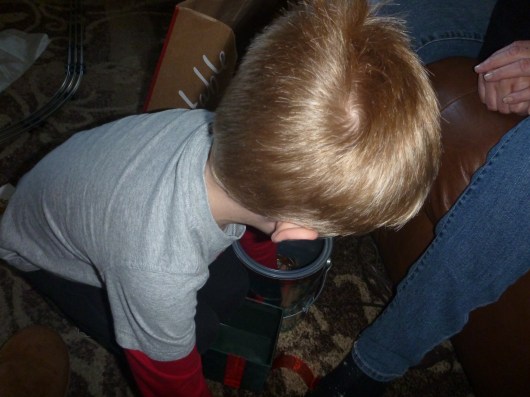 Get in there, T! I'd be lying if I said I didn't tell T exactly how to best get his fill of coinage from his inaugural money grab.