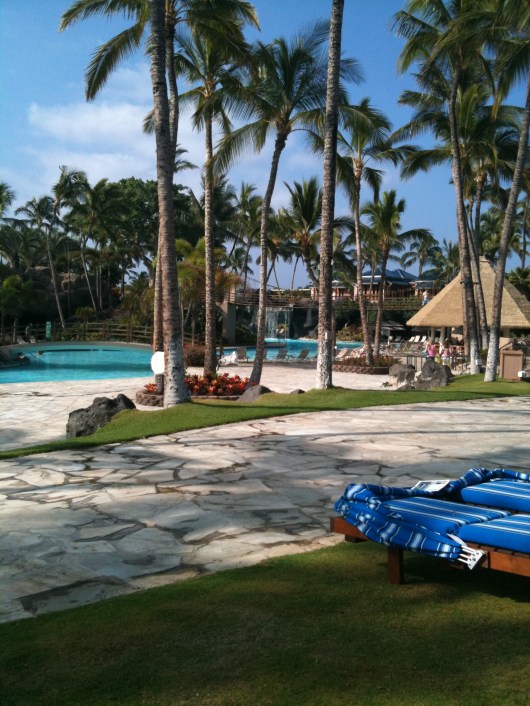 A wide shot of the Kona Pool at the Hilton Waikoloa Village Resort (taken Spring 2012).