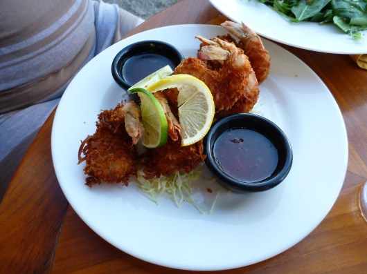 Coconut Shrimp at Lava Lava Beach Club.