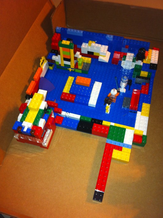 The "millennium falcon" all ready to go for last week's share day.