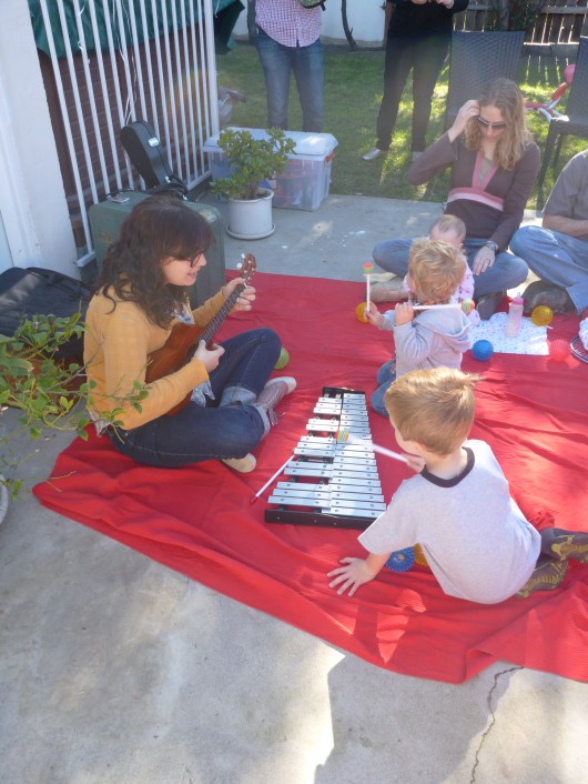 More Glockenspiel fun at the Andrew & Polly show!