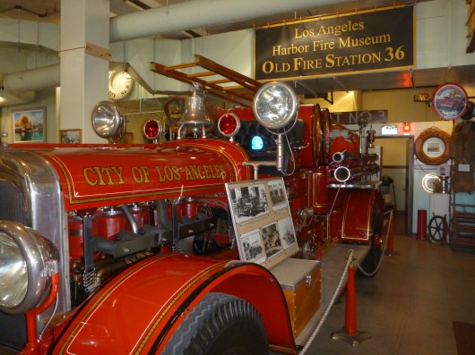 Old fire truck at "Old 36s" in San Pedro (CA).