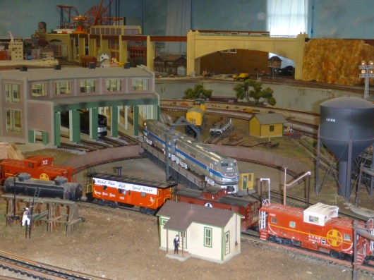 The roundhouse display at AGHR's clubhouse.