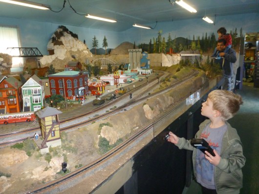 T driving his train. Thanks again to the AGHR members for a wonderful Saturday afternoon!