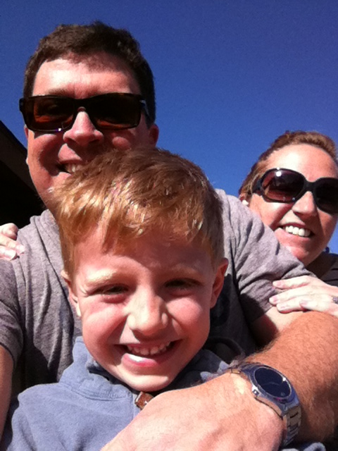 A family that rides trains together has a whole lot of fun!