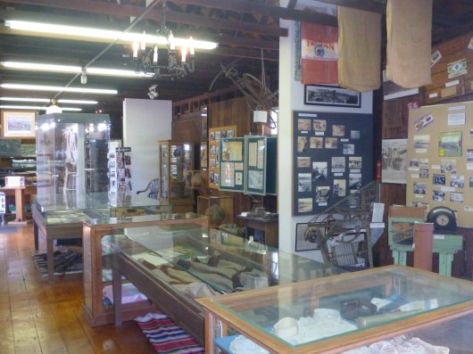 A wider view of the interior of the Hemet Museum.