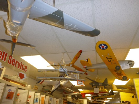 Don't forget to look up to see all that Dynamic Hobbies has to offer.