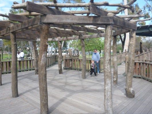 There are some really cool and natural architectural details inside the Charles Wilson Community Treehouse in Torrance, CA.