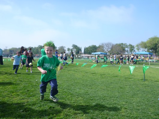 Smile, T! But keep running!