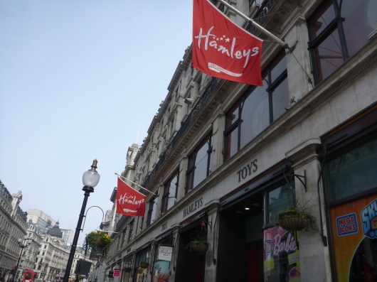 Hamleys on Regent Street is London's renowned toy store.