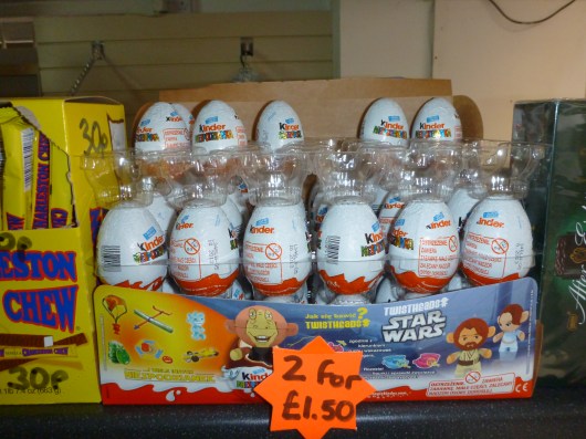 Kinder Eggs are a great European treat for all ages. They are also available at pretty much every train station.