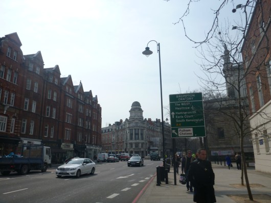 C and T en route to the Natural History and Science Museums in London.