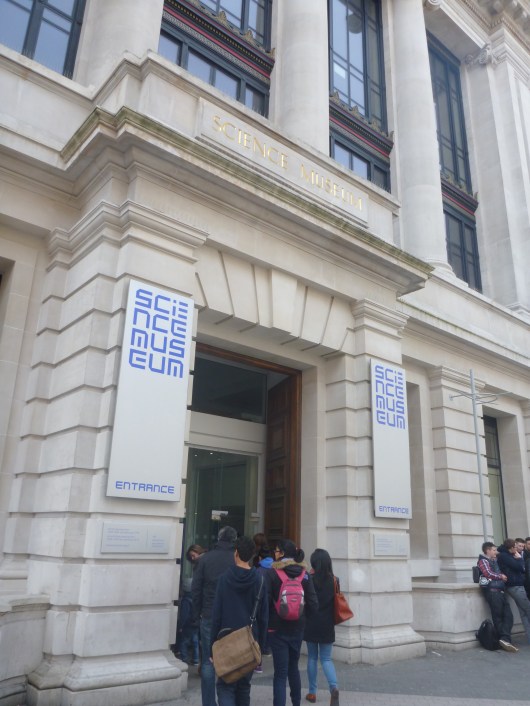 Exterior entrance to the Science Museum, London.