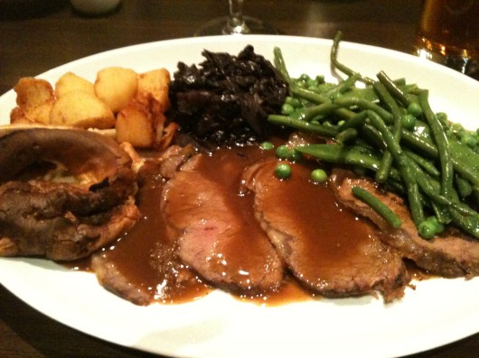 Sunday Roast from Covent Garden Grill.