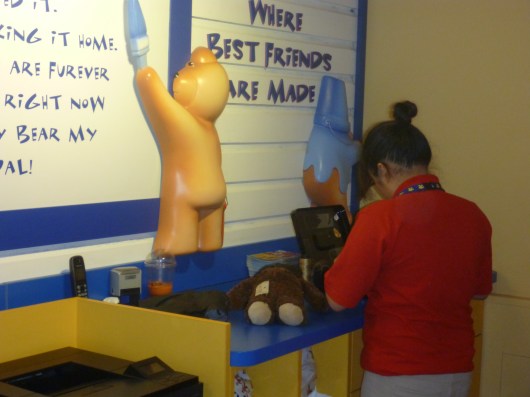 T Jr. underwent his sound surgery at the Build-a-Bear department of Hamleys toy store in London. He's doing great!