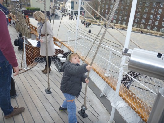 T loved the ropes aboard Cutty Sark.