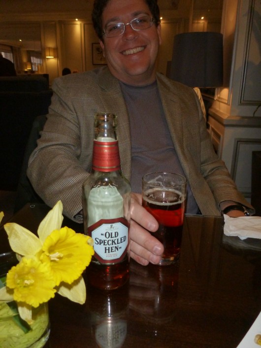 C with the Old Speckled Hen in The Waldorf Hilton's executive lounge. No, that's not a new nickname for me, RMT'ers.