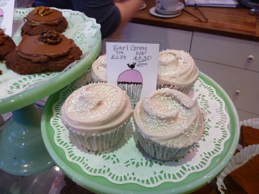 Earl Gray cupcakes from Primrose Bakery in Covent Garden. 