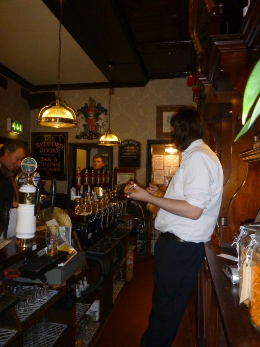 I loved that we found a ukelele-playing bartender in Covent Garden!