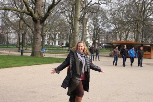 Hello from The Green Park near Buckingham Palace in London!