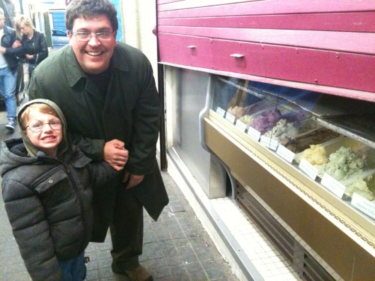 C hamming it up with T's Harry Potter glasses.