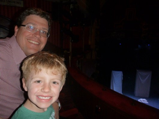 C and T waiting for Potted Potter to start.