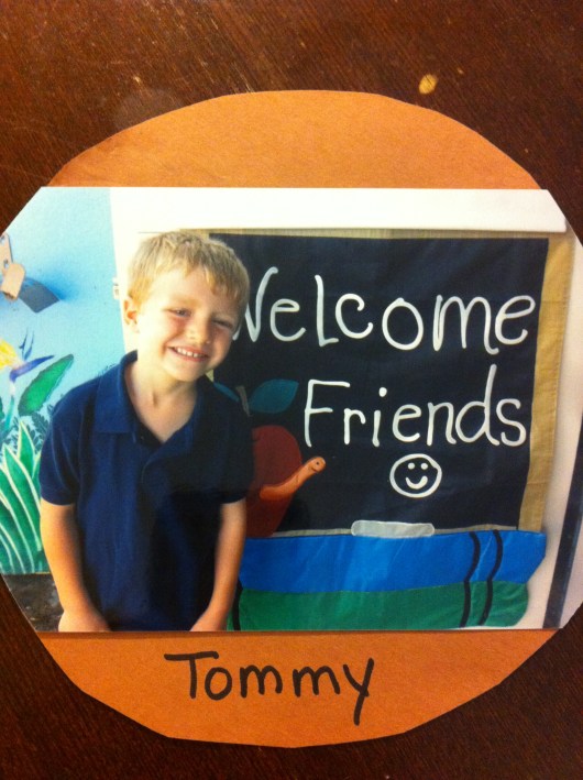 T during his first week of TK (Sept. 2012).