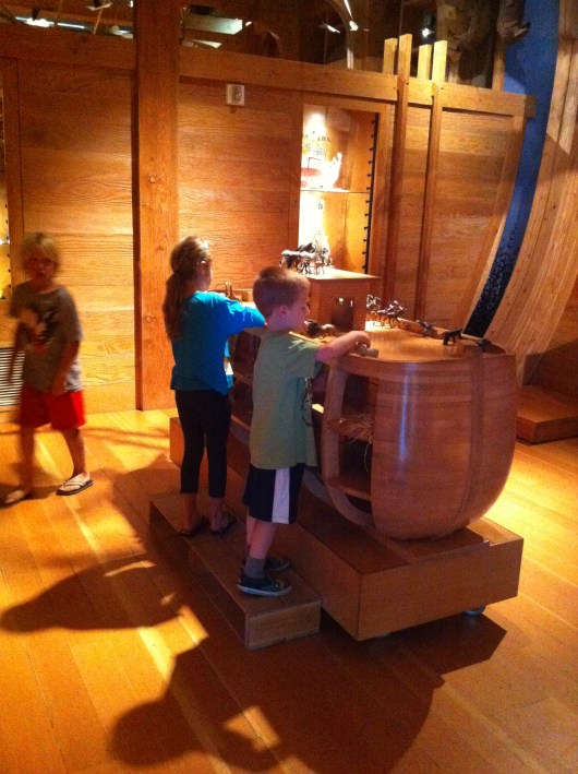 T and his friend played at this stationary ark-house for almost 20 minutes! It was a wonder (and so wonderful) to witness.