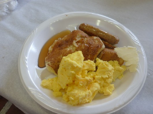 My breakfast. It was delicious.