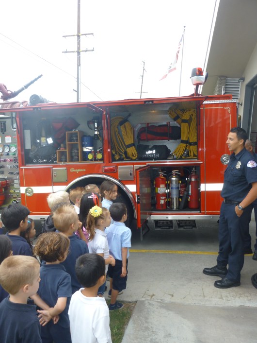 A peek inside a fire engine at LBFD's Station 22.