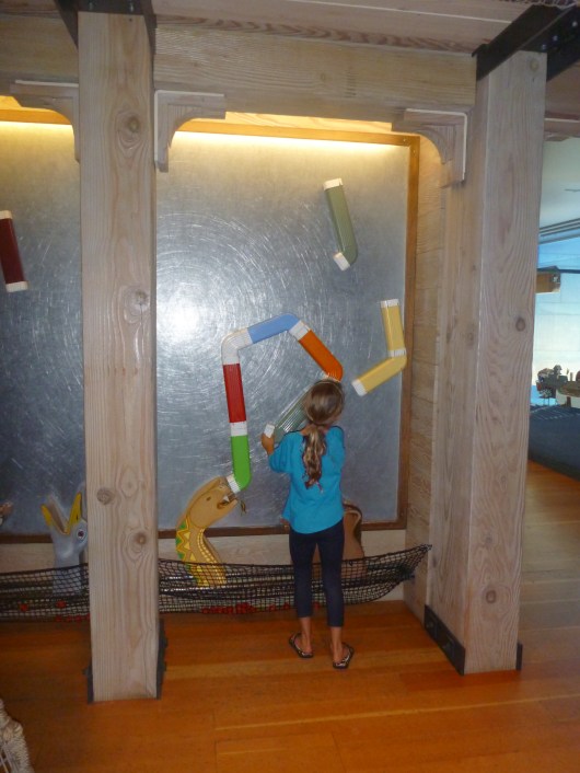 T's friend helps feed the animals berries by putting together a magnetic maze feeder. She spent about 15 solid minutes on this project.