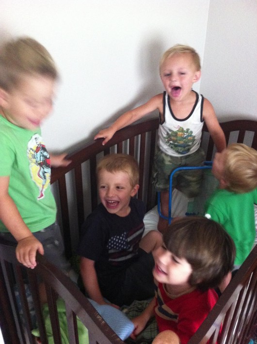 Kids in a crib celebrating Independence Day like nobody else!