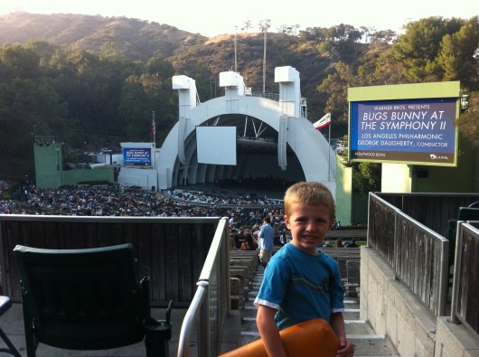 T gets ready for "Bugs Bunny at the Symphony II"!