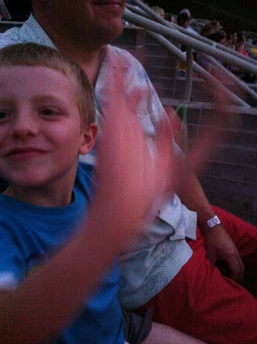 T conducting right along with Bugs. He loved the show!