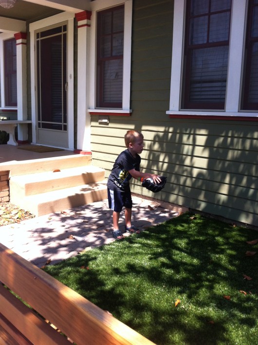 ... and he catches it!