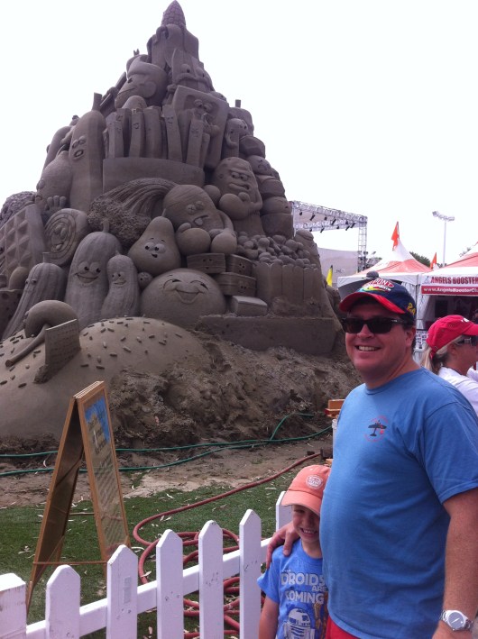 Cool sand castle. Sure it's an advertisement, but it's still pretty awesome.