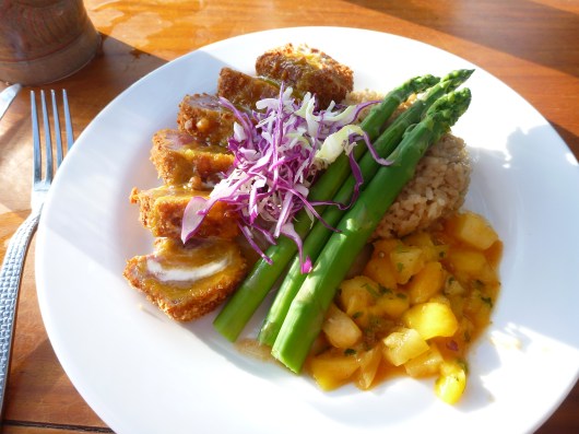 Macadamia Nut crusted Ahi at Lava Lava Beach Club.