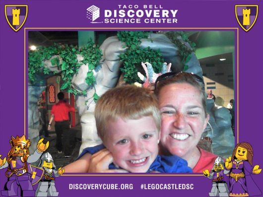 Visitors to the LEGO Castle exhibit are invited to take a selfie at a photo kiosk and post to their social media accounts free of charge. Thanks DSC!