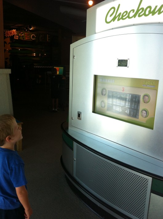 I've posted about the "photo trick" before, but now the photo kiosk dispenses a token each time you take your picture! 