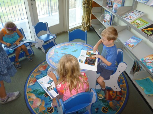 The library at the Cabrillo Marine Aquarium houses many books for all-ages (and languages) focused around marine science and biology. Visitors can also come here to pick up a free poster!