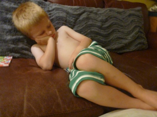 Even some of our more relaxing days tired T out this summer.