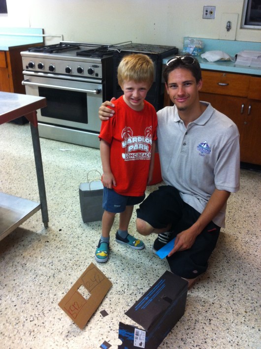 T and Coach Chris. We hope to see Coach again during future sports' seasons! I did promise him a BevMo card should we find ourselves on his team(s) again in the future, so we shall see.