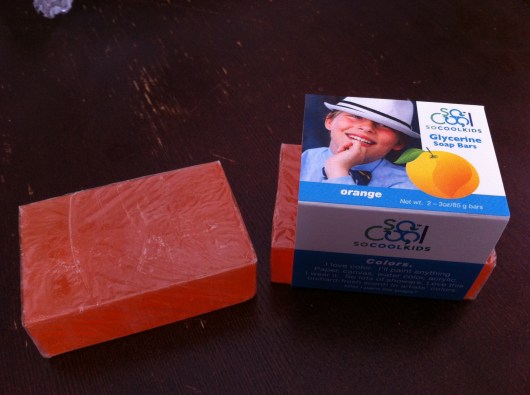 SoCoolKids Orange Glycerin Soap.