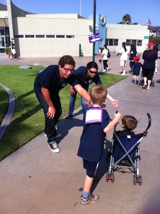 Sometimes all anyone needs is a high-five to keep on going.