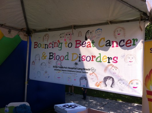 One of the team booths at the 2nd Annual iWalk... for Kids.