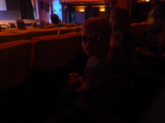 T getting ready for a 3D showing of Planes at the El Capitan Theatre!