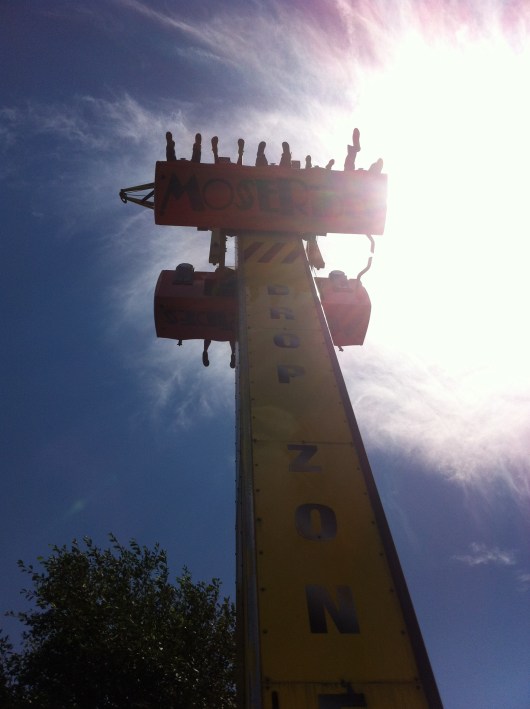 T up on the Drop Zone at Adventure City.