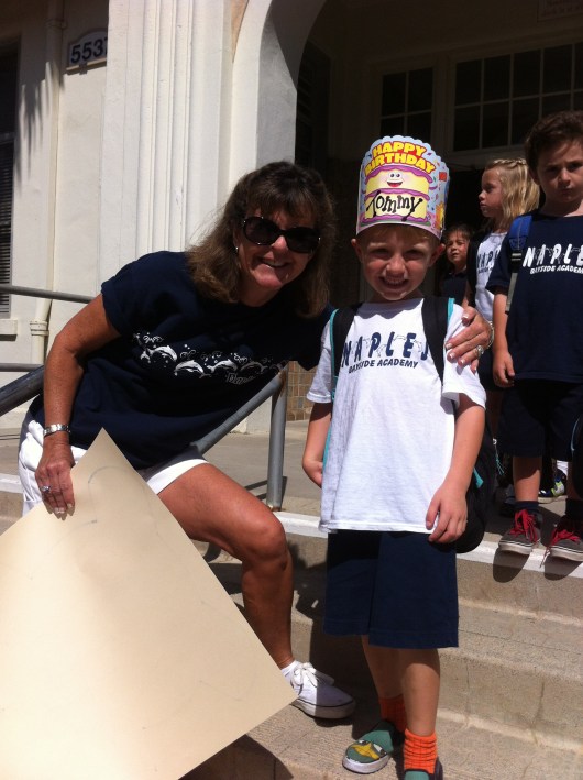 Mrs. K makes birthdays special by making the kids their own party hat. Thanks, Mrs. K!